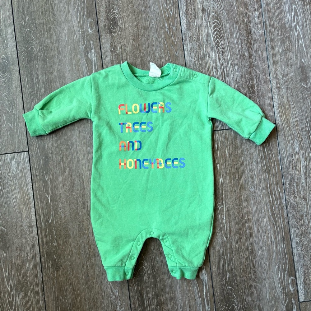 Flowers, Trees, and Honeybees Unisex Romper